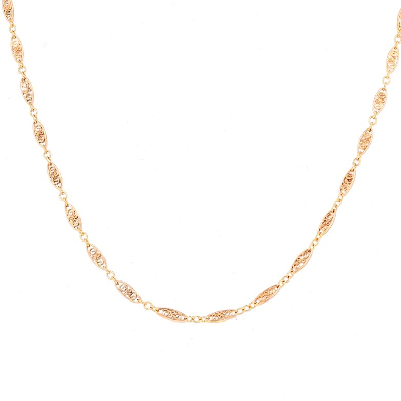 Collier maille filigrane or...