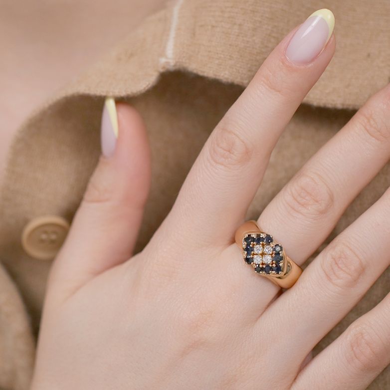 Ring sapphires 1 carat and...