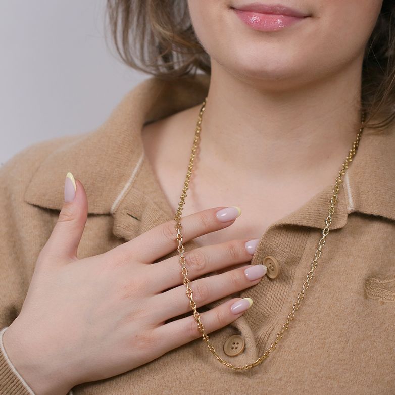 Fancy mesh necklace yellow...