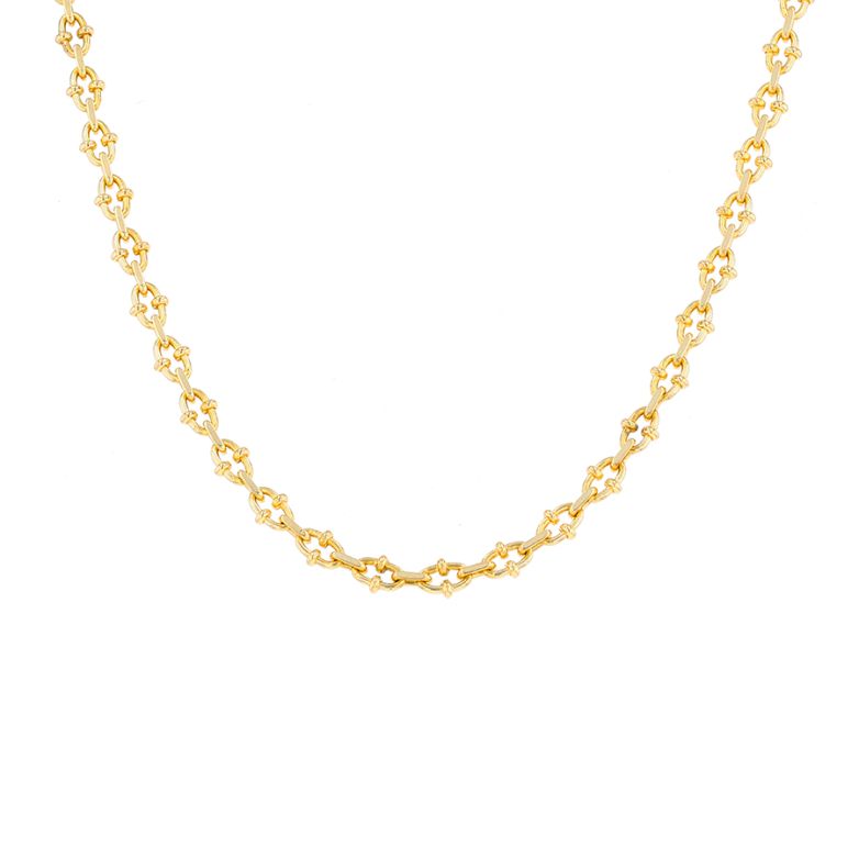 Fancy mesh necklace yellow...