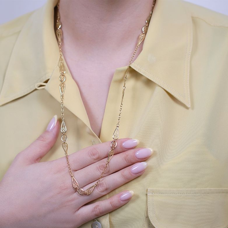 Yellow gold filigree...