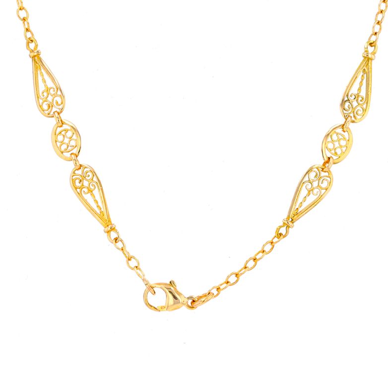 Yellow gold filigree...