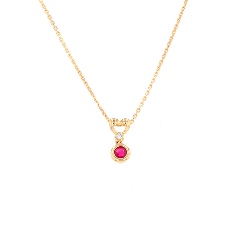 Necklace ruby 0.29 carat...