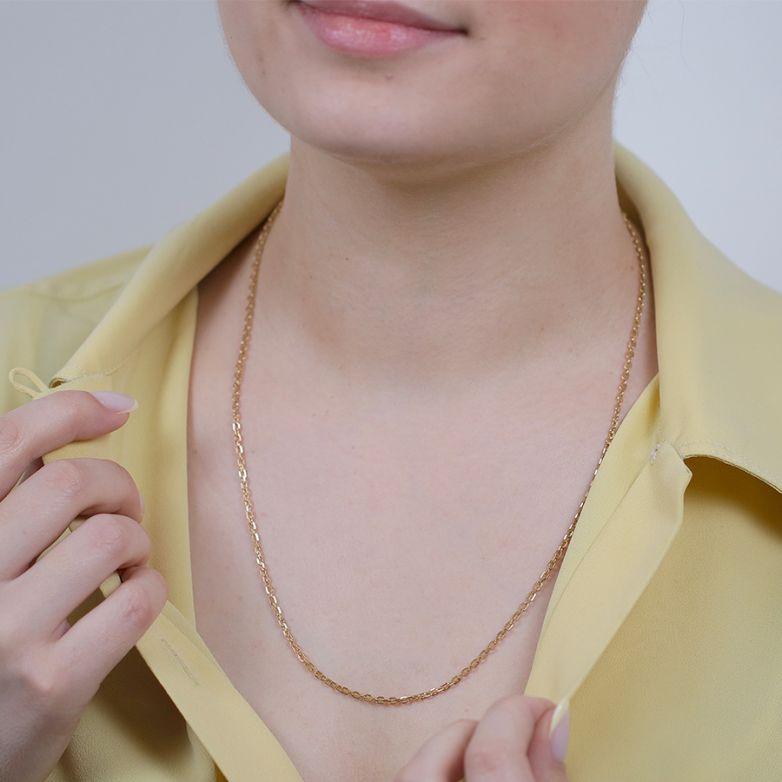 Yellow gold forçat chain 7.28g