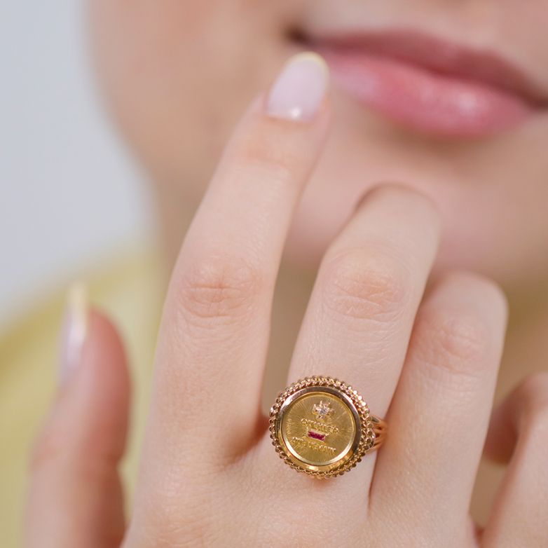 Love medal ring signed...