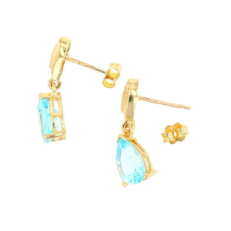 Earrings topaz 2.90 carats...