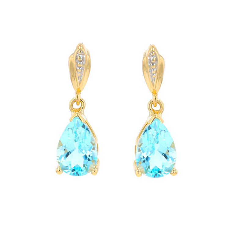 Earrings topaz 2.90 carats...