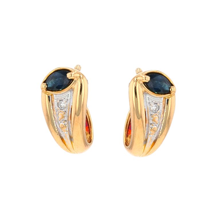 Earrings sapphires 0.48...