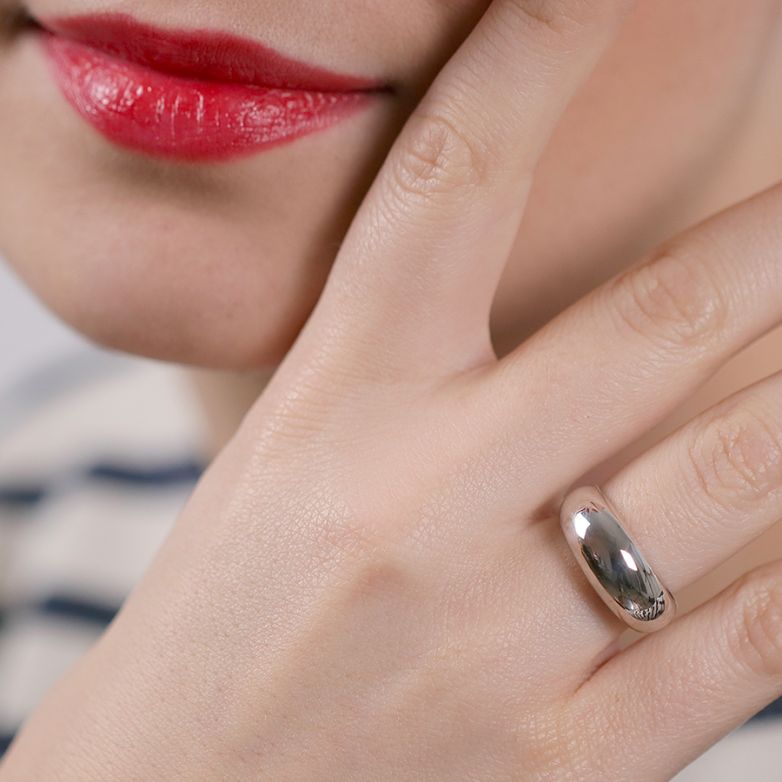 White gold ring 5.09g