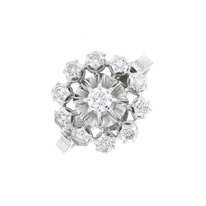Vintage ring diamonds 0.18...