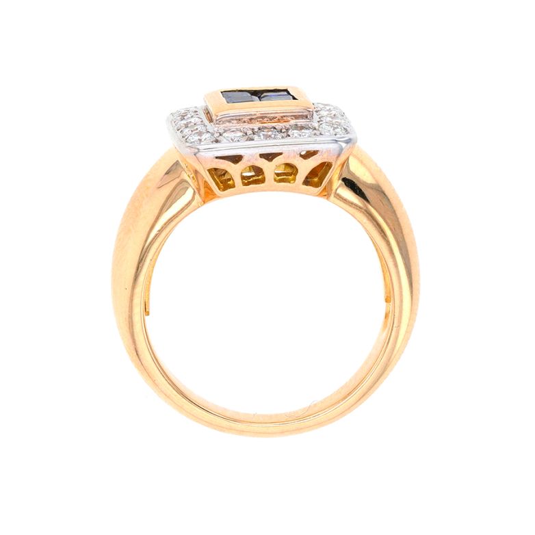Bague saphirs 0.56 carat et...
