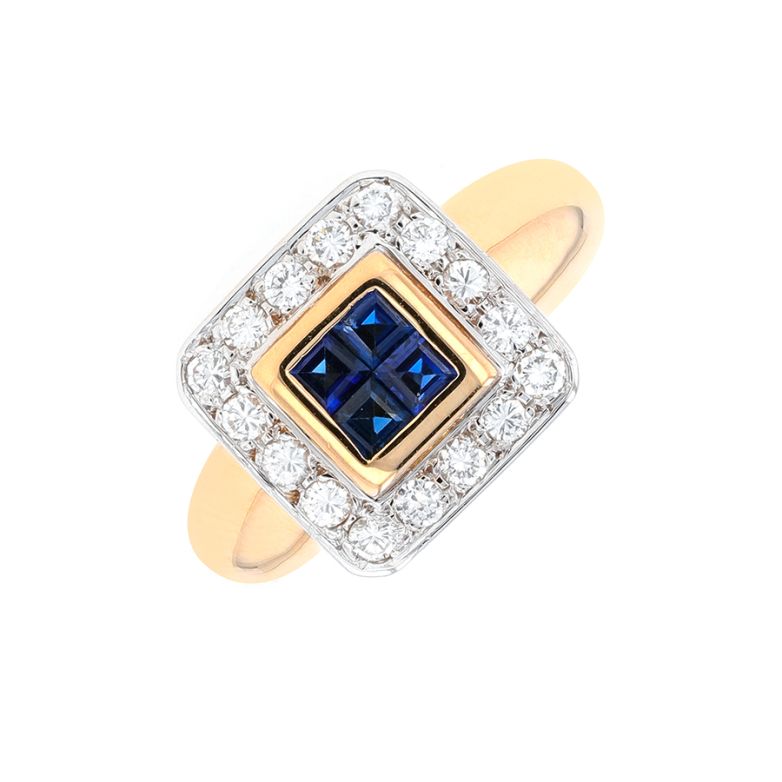 Bague saphirs 0.56 carat et...