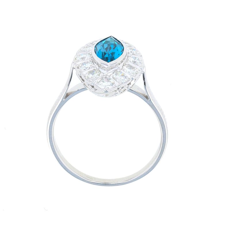 Ring topaz 1.22 carat and...