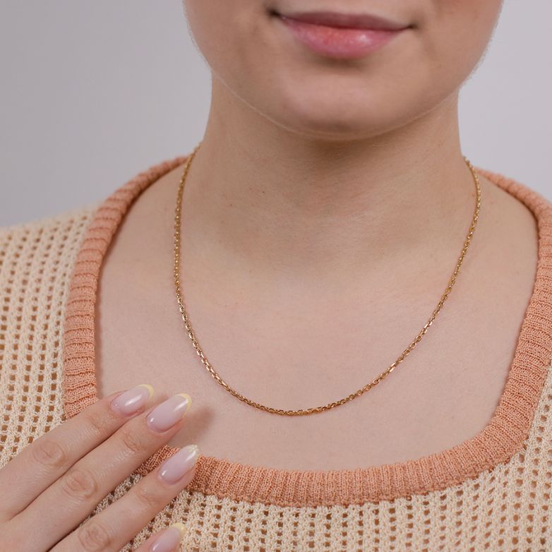 Yellow gold forçat chain 7.57g
