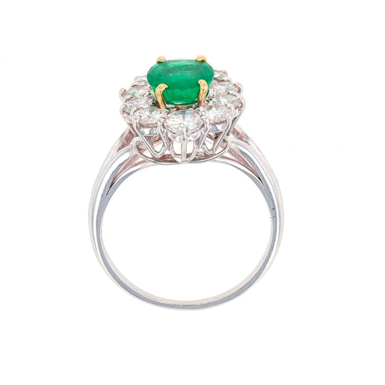 Emerald daisy ring 0.78...