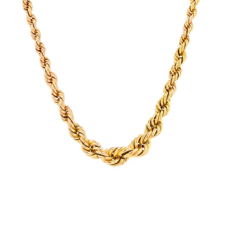 Necklace in yellow gold 21.80g