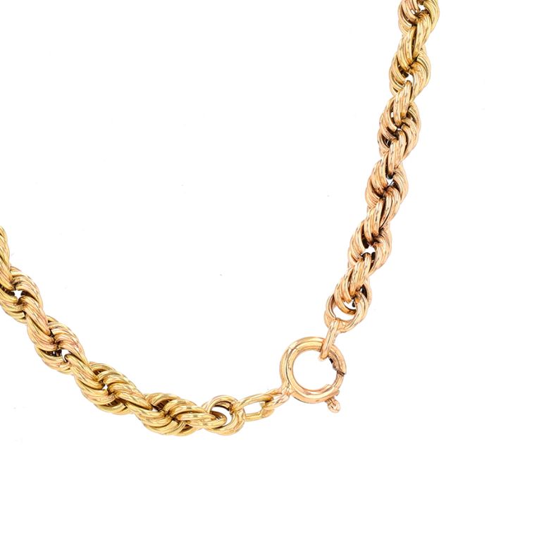 Necklace in yellow gold 21.80g