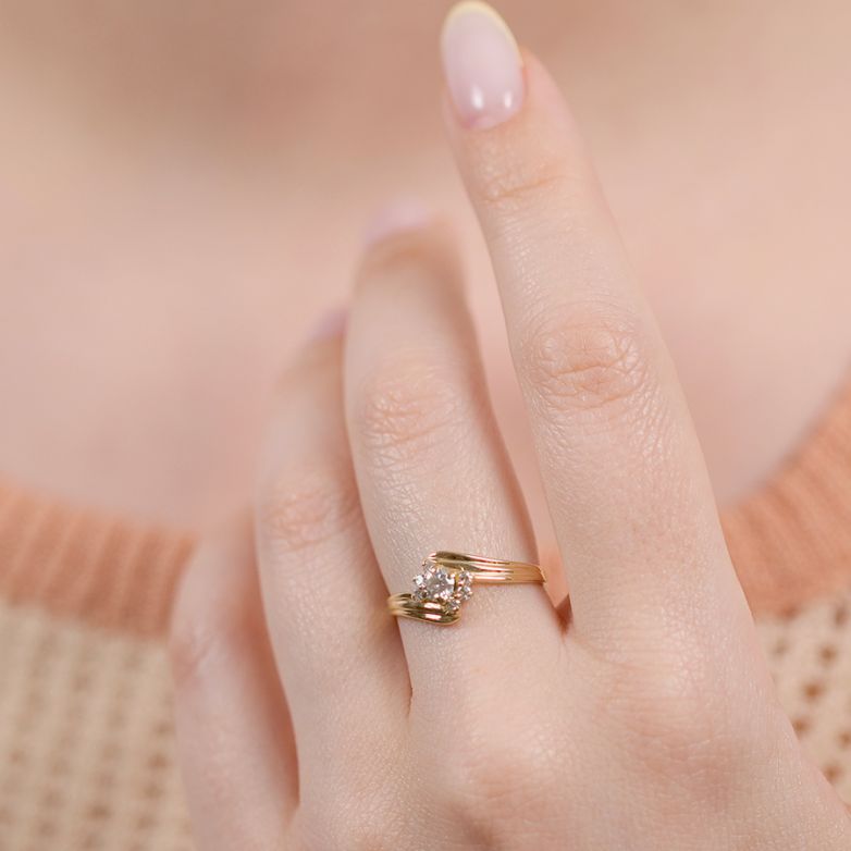 Bague diamants 0.29 carat...