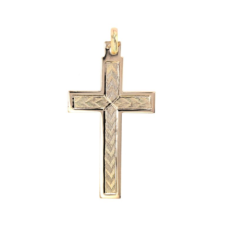 Yellow gold cross 2.34g