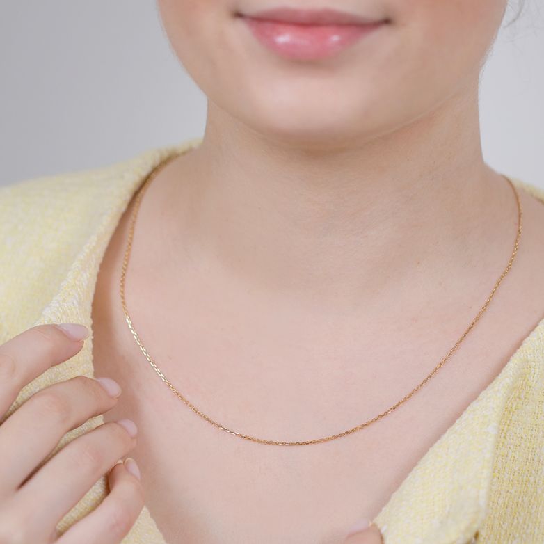 Yellow gold forçat chain 3.57g