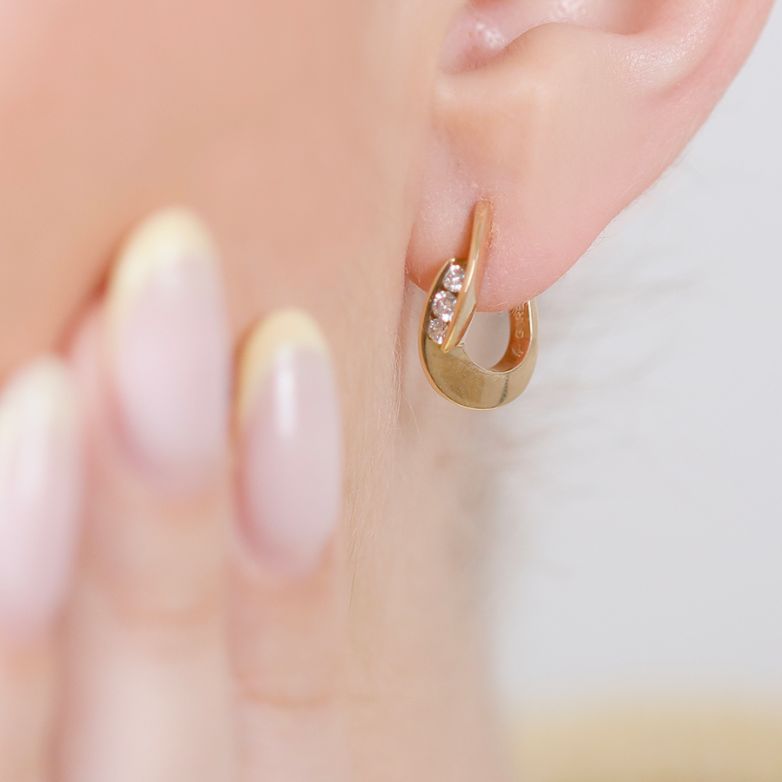 Earrings diamonds 0.17...