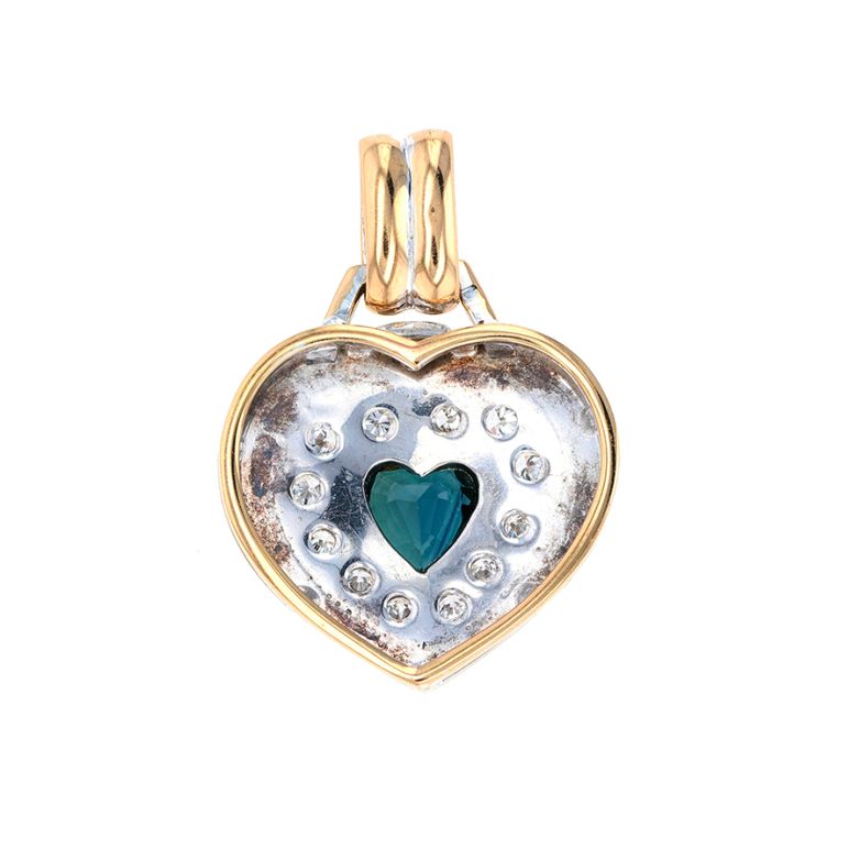 Heart pendant sapphire 0.78...