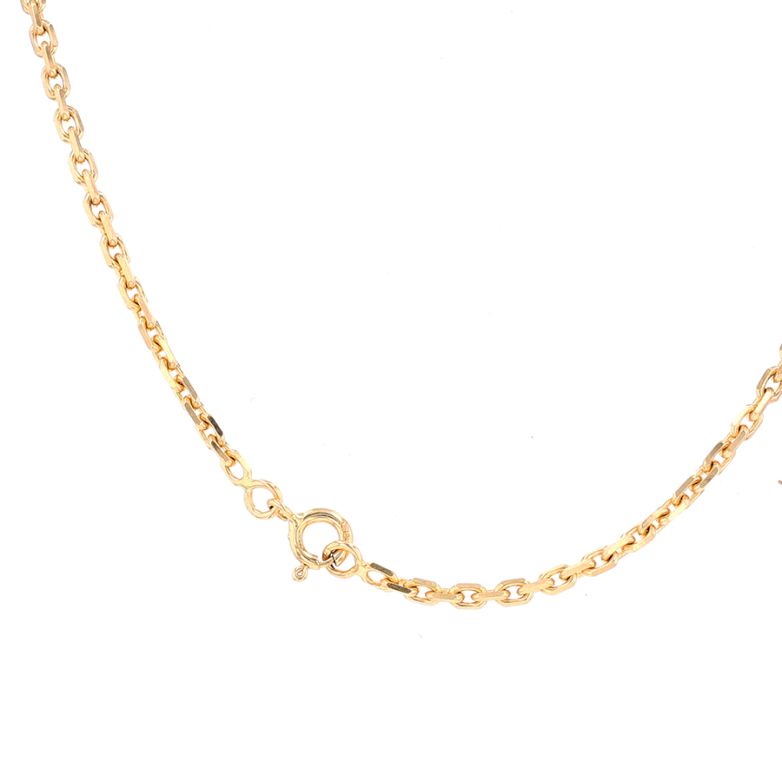 Yellow gold forçat chain...