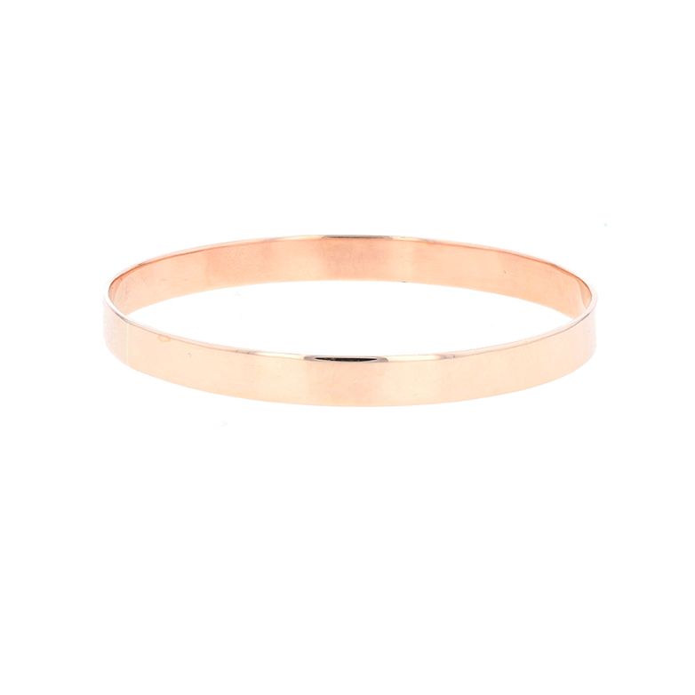 Rigid rose gold bangle 16.39g