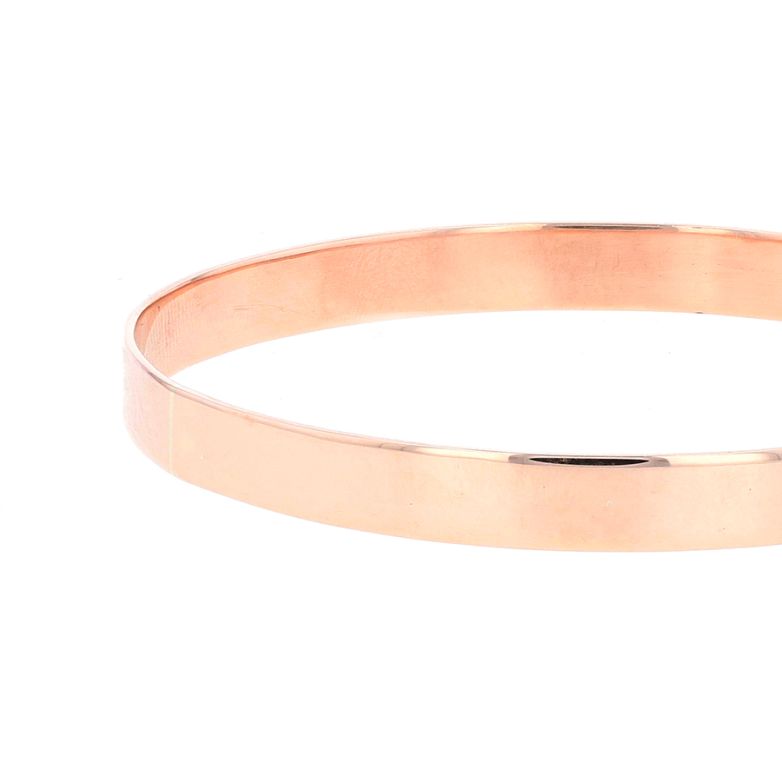 Rigid rose gold bangle 16.39g