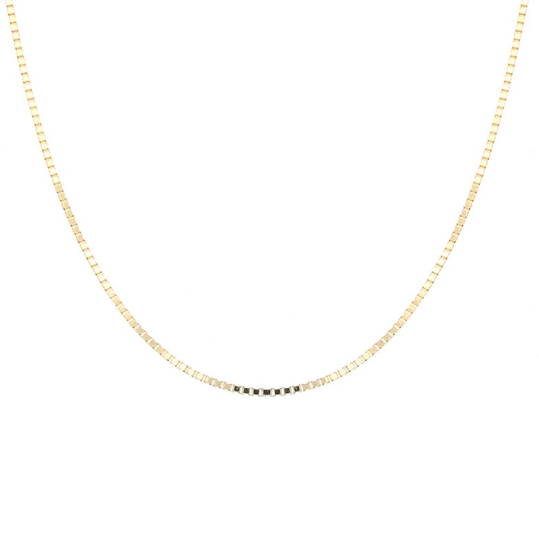 Yellow gold Venetian chain...