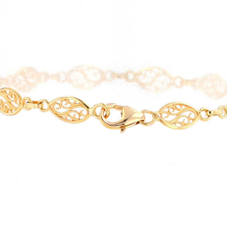 Yellow gold filigree mesh...