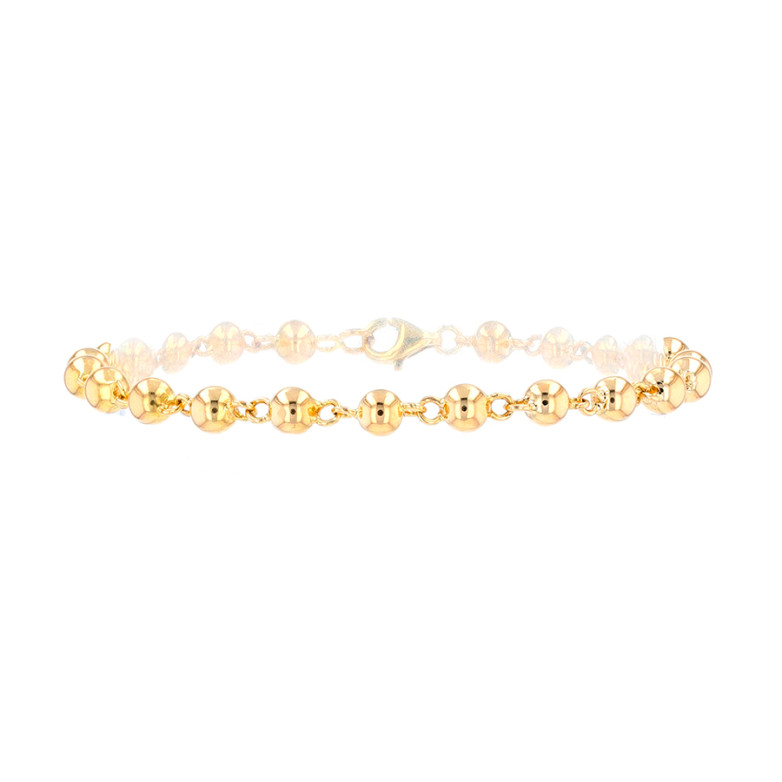 Yellow gold ball link...