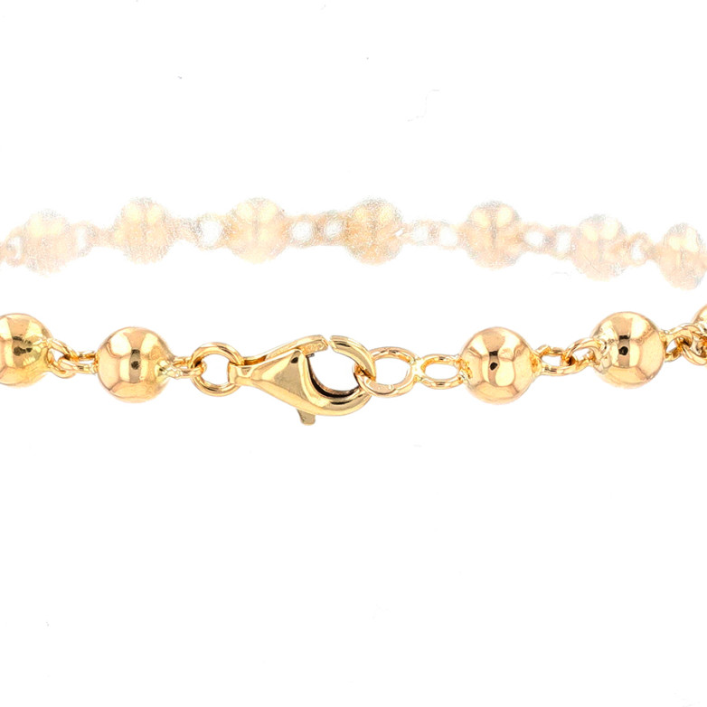Yellow gold ball link...