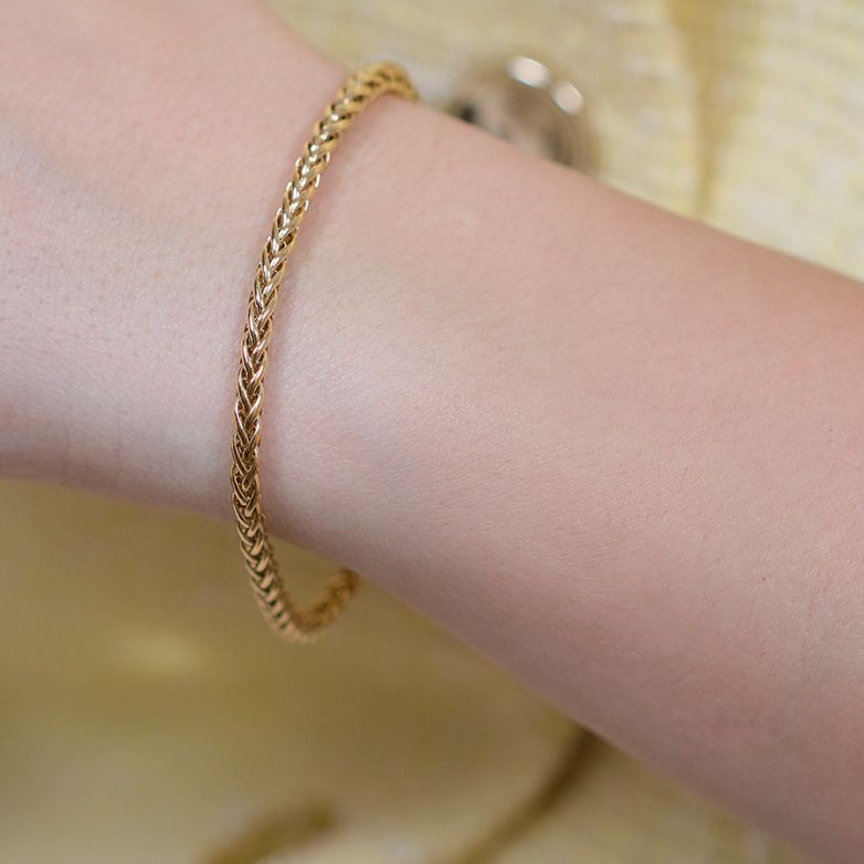 Yellow gold palm link...