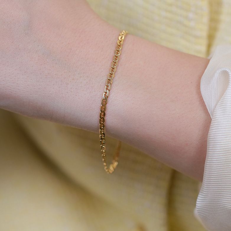 Yellow gold bracelet 4.54g