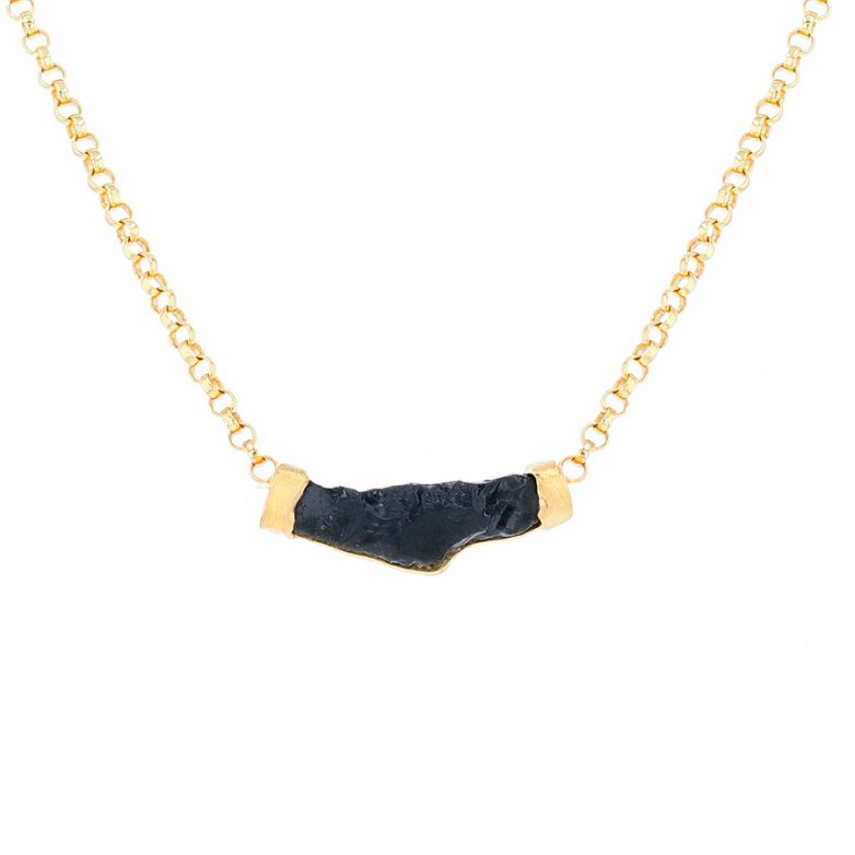 Fine stone necklace yellow...