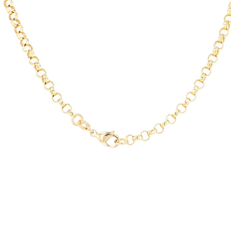 Fine stone necklace yellow...