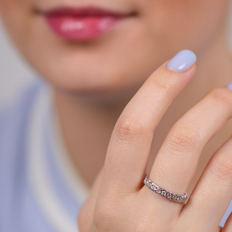 Wedding band full diamond...