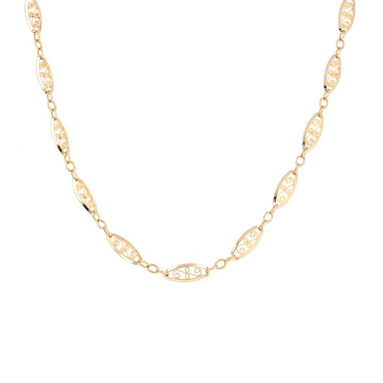 Yellow gold filigree...