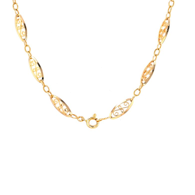 Yellow gold filigree...