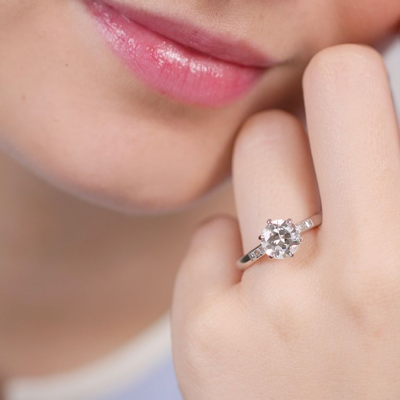 Solitaire vintage diamonds...