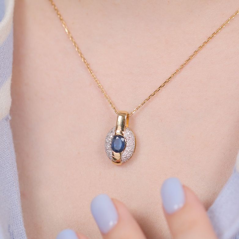 Pendant sapphire 1.06 carat...