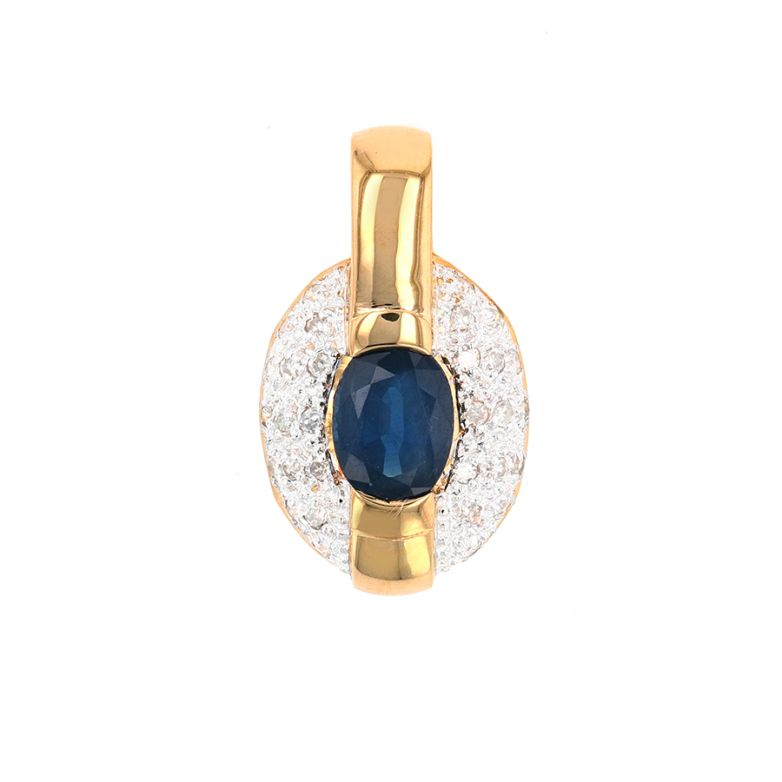 Pendant sapphire 1.06 carat...