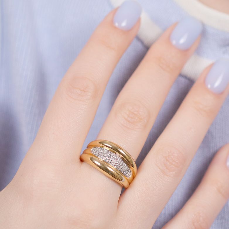 Diamond ring 0.10 carat 2...