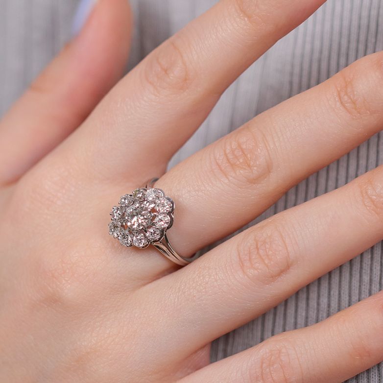 Vintage ring diamonds 1.59...
