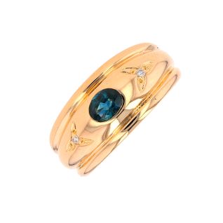Bague saphir 0.45 carat et...