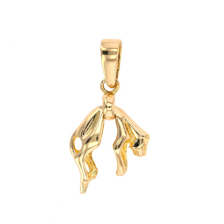 Panther pendant yellow gold...
