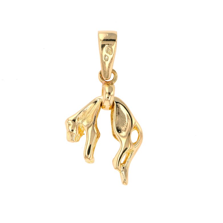 Panther pendant yellow gold...