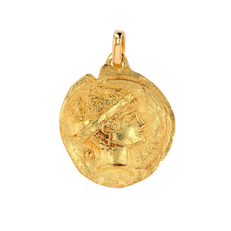 Yellow gold pendant 9.87g