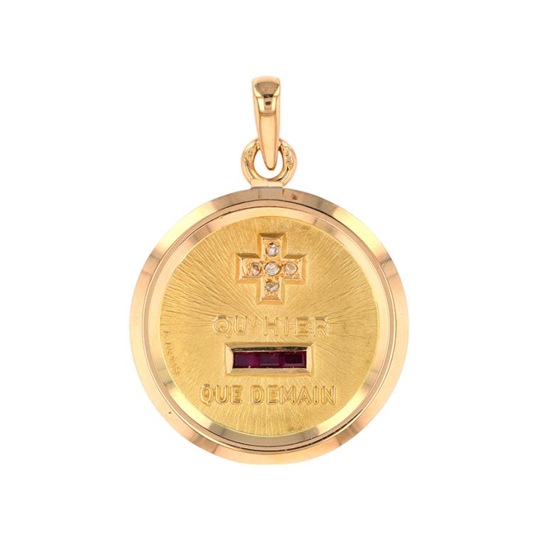 Vintage AUGIS love medal in...